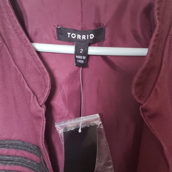 Size 2 Torrid - Wine Tasting Band Jacket - Picture 3 of 7